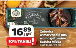 Netto Żeberka wolno gotowane w marynacie bbq SZTUKA MIĘSA NETTO oferta