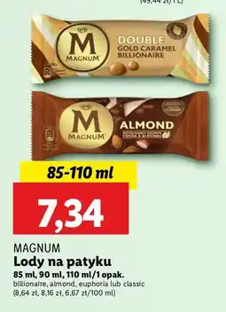 Lidl Lód gold caramel billionaire Algida magnum double oferta