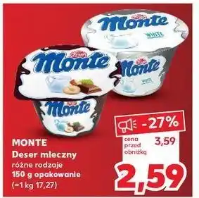 Kaufland Deser mleczno-czekoladowy z orzechami Zott Monte oferta