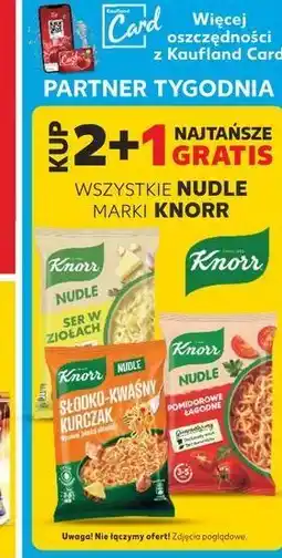 Kaufland Słodko-kwaśny kurczak Knorr Nudle oferta
