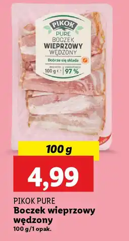 Lidl PIKOK PURE Boczek wieprzowy wędzony oferta