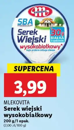 Lidl MLEKOVITA Serek wiejski wysokobiałkowy oferta