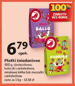 Auchan Płatki fun cookies Auchan różnorodne (logo czerwone) oferta