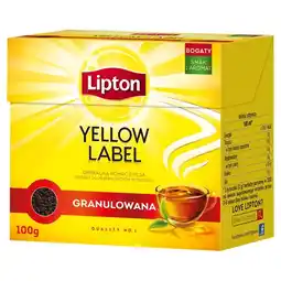 Topaz Lipton Yellow Label Herbata czarna granulowana 100 g oferta