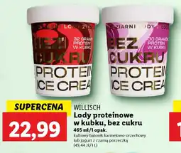 Lidl WILLISCH Lody proteinowe w kubku bez cukru oferta
