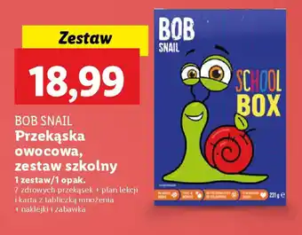 Lidl BOB SNAIL Przekąska owocowa zestaw szkolny oferta