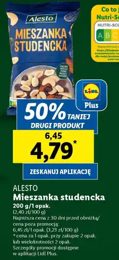 Lidl ALESTO Mieszanka studencka oferta