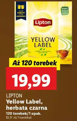 Lidl LIPTON Yellow Label herbata czarna oferta