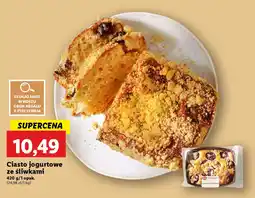 Lidl Ciasto jogurtowe ze śliwkami oferta