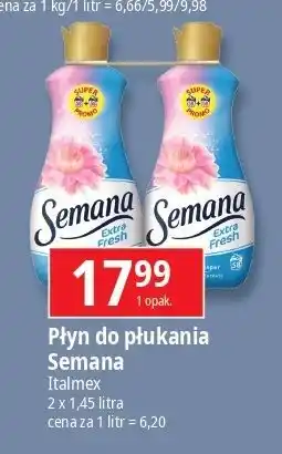 E.Leclerc Płyn do płukania tkanin blue whisper Semana Extra Fresh oferta