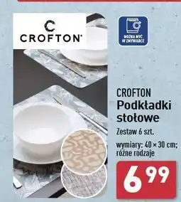 ALDI Podkładki stołowe 40 x 30 cm Crofton oferta