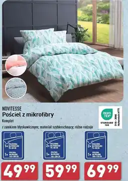 ALDI Komplet pościeli z mikrofibry 220 x 200 cm + 70 80 Novitesse oferta