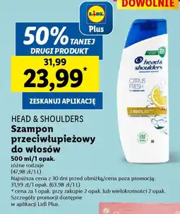 Lidl HEAD & SHOULDERS Szampon przeciwłupieżowy do włosów oferta