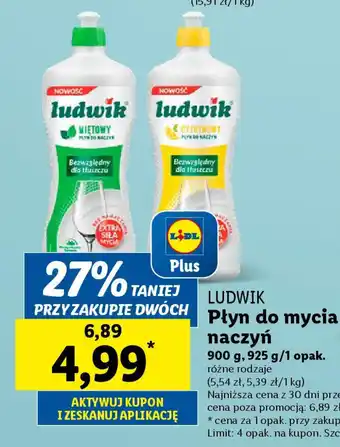 Lidl LUDWIK Płyn do mycia naczyń oferta