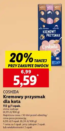 Lidl COSHIDA Kremowy przysmak dla kota oferta