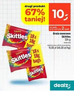 Dealz Draże owocowe Skittles oferta