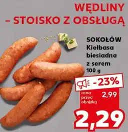 Kaufland SOKOŁÓW Kiełbasa biesiadna z serem oferta