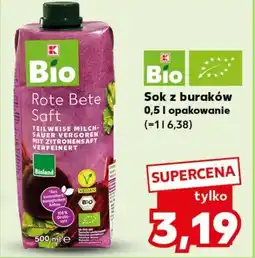 Kaufland Bio Sok z buraków oferta