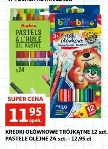 Auchan Kredki 12 kolorów Moje Bambino oferta