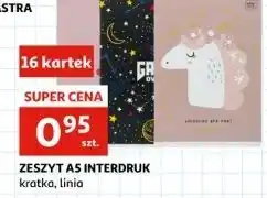 Auchan Zeszyt a5 16 kratka Interdruk oferta