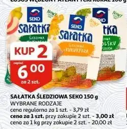 Auchan Sałatka tatarska ze śledziem i ogórkiem Seko oferta