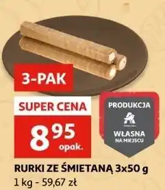 Auchan Rurki z bitą śmietaną oferta