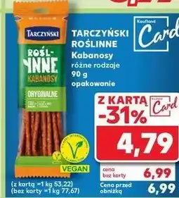 Kaufland Kabanosy oryginalne Tarczyński Roślinne oferta