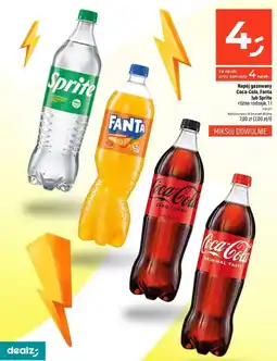 Dealz Napój gazowany Coca-Cola, Fanta lub Sprite oferta
