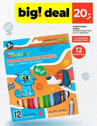Dealz Kredki drewniane Bambino oferta