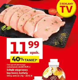 Auchan Schab wieprzowy bez kości, kotlety oferta