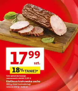 Auchan Kiełbasa krakowska sucha oferta
