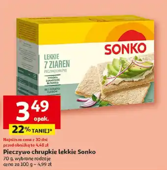 Auchan Pieczywo chrupkie lekkie Sonko oferta