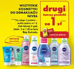 Biedronka Wszystkie kosmetyki do demakijażu Nivea oferta