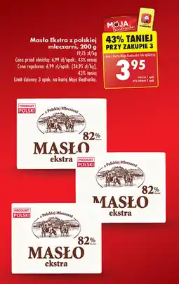 Biedronka Masło Ekstra z polskiej mleczarni oferta