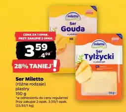 Netto Ser tylżycki plastry Miletto oferta