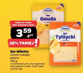 Netto Ser tylżycki plastry Miletto oferta