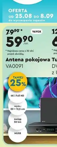 Antena pokojowa va0091 Vayox