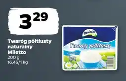 Netto Twaróg naturalny półtłusty Miletto oferta