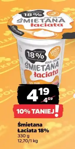 Netto Śmietana 18% Łaciata oferta
