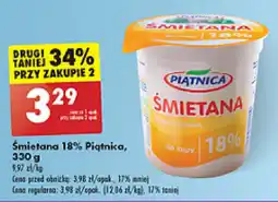 Biedronka Śmietana 18% Piątnica oferta