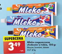 Biedronka Mleko zagęszczone słodzone w tubie oferta