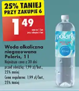 Biedronka Woda alkaiczna niegazowana Polaris oferta