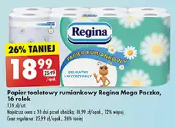 Biedronka Papier toaletowy rumiankowy Regina Mega Paczka oferta
