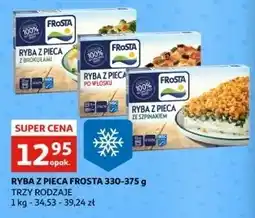 Auchan Ryba z pieca w sosie brokułowym Frosta oferta