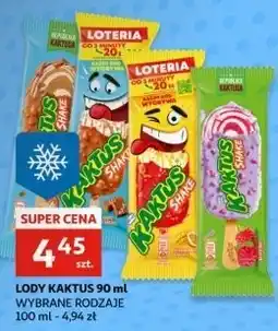 Auchan Lody shake słony karmel Nestle Kaktus oferta