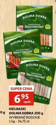 Auchan Kiełbaski śniadaniowe Dolina Dobra oferta