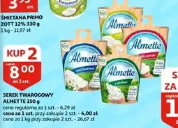Auchan Serek z chrzanem Hochland Almette oferta