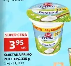 Auchan Śmietana 12% Zott Primo oferta