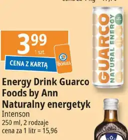 E.Leclerc Energy Drink Guarco Foods by Ann Naturalny energetyk oferta