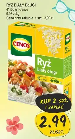 Słoneczko Cenos Ryż biały długi 400 g (4 torebki) oferta